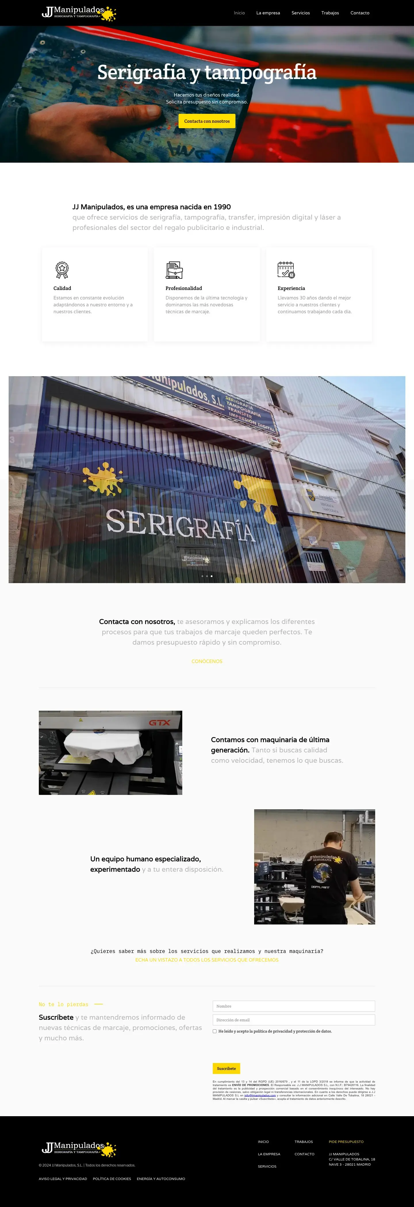 Página de inicio de jjmanipulados.com