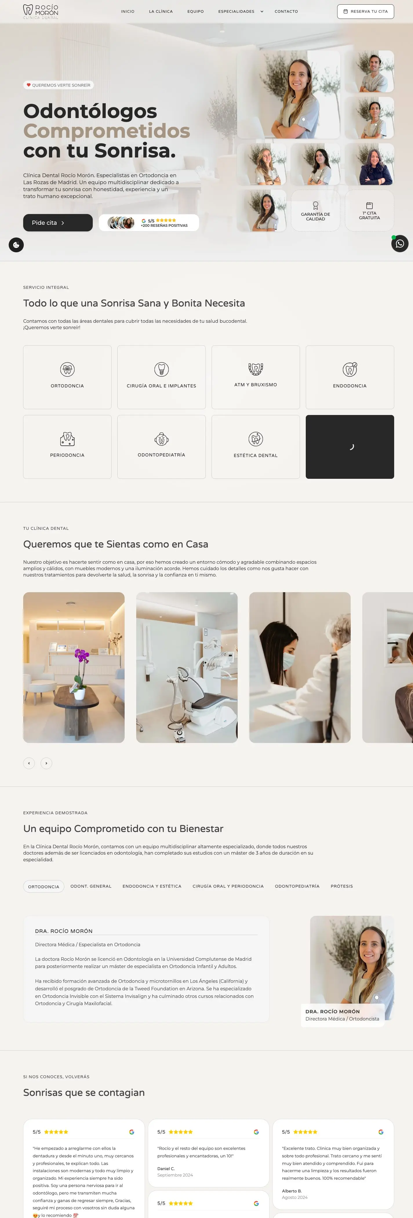 Página de inicio de clinicarociomoron.com